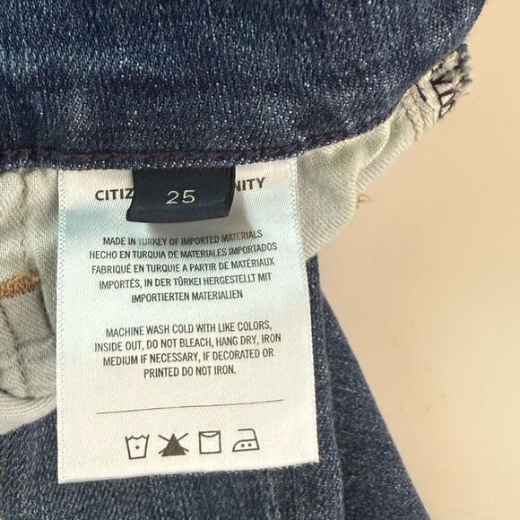 Citizens of Humanity Jolene High Rise Button Fly Slim Premium Straight Leg Jeans - Picture 7 of 8